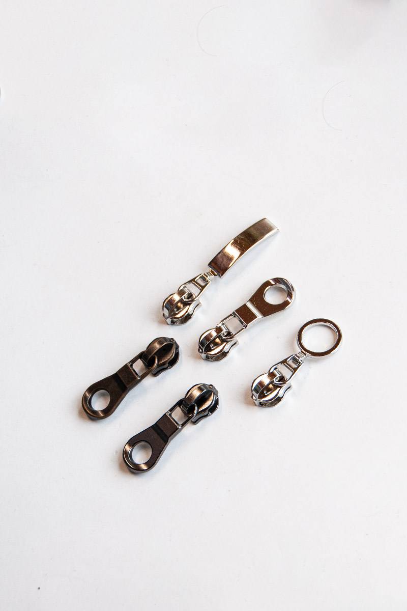 6,5 mm Schieber für Metallic Reissverschluss