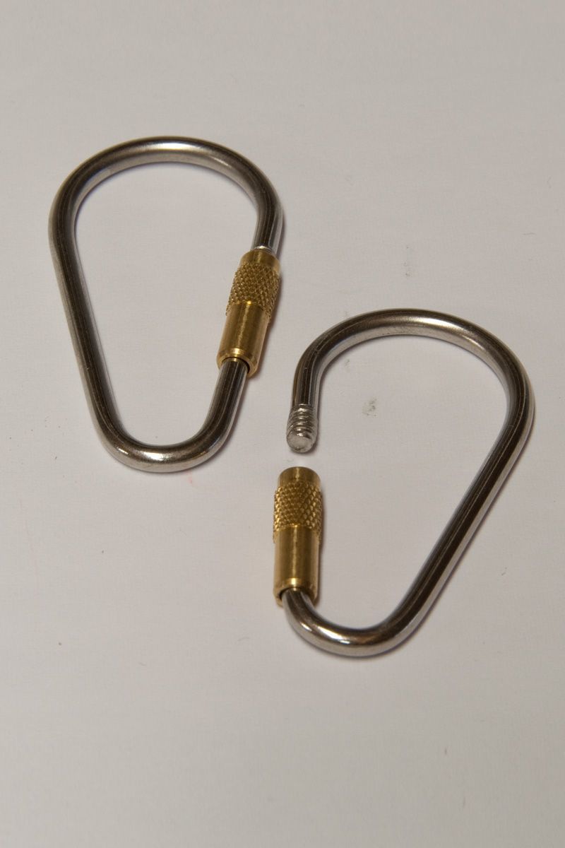 Schlüsselhalter mit Messing Überwurfmutter, 50 mm
