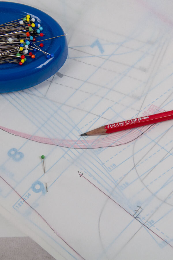 Schnittmusterpapier 5 Bögen 100x150cm