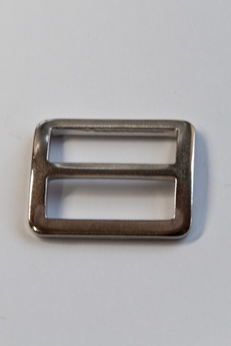 20 mm, mit festem Steg, Metall, Stegschnalle