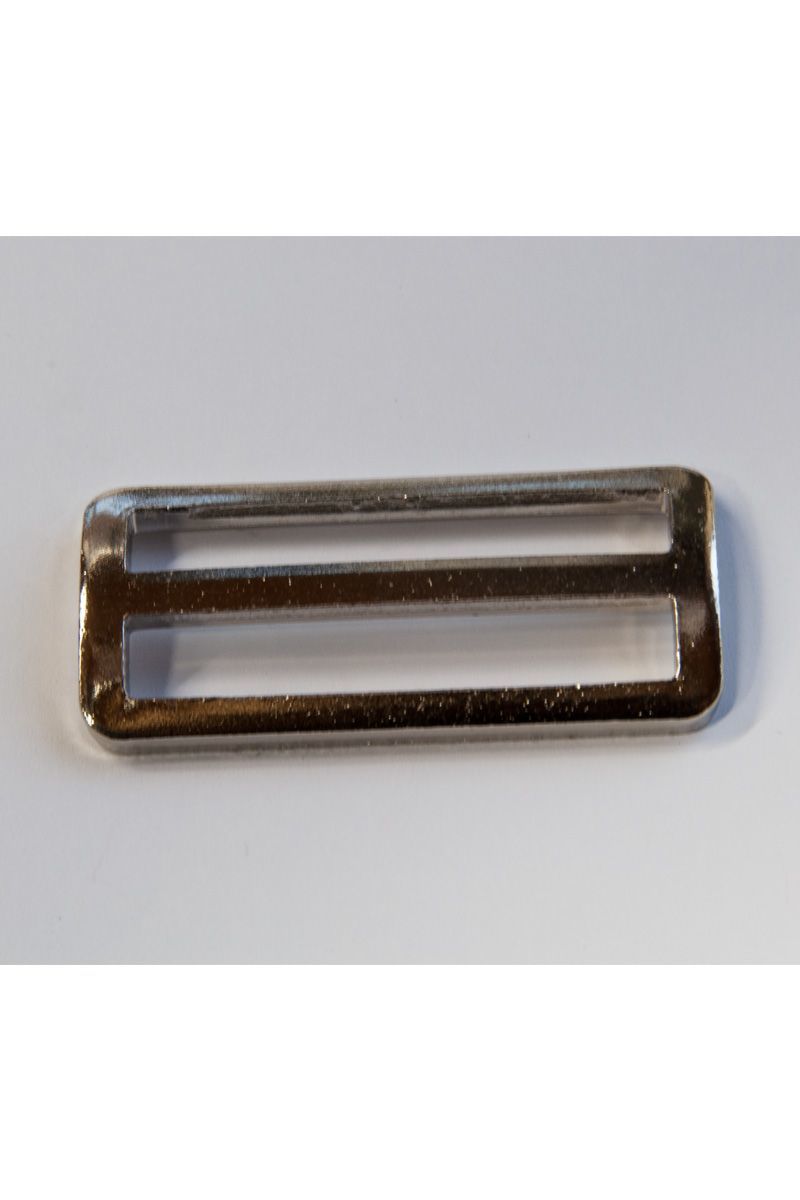 50 mm Stegschnalle mit festem Steg, Metall