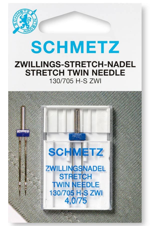 Zwillings-Stretch 1 Stk 130/705 Nähmaschinennadeln Schmetz 