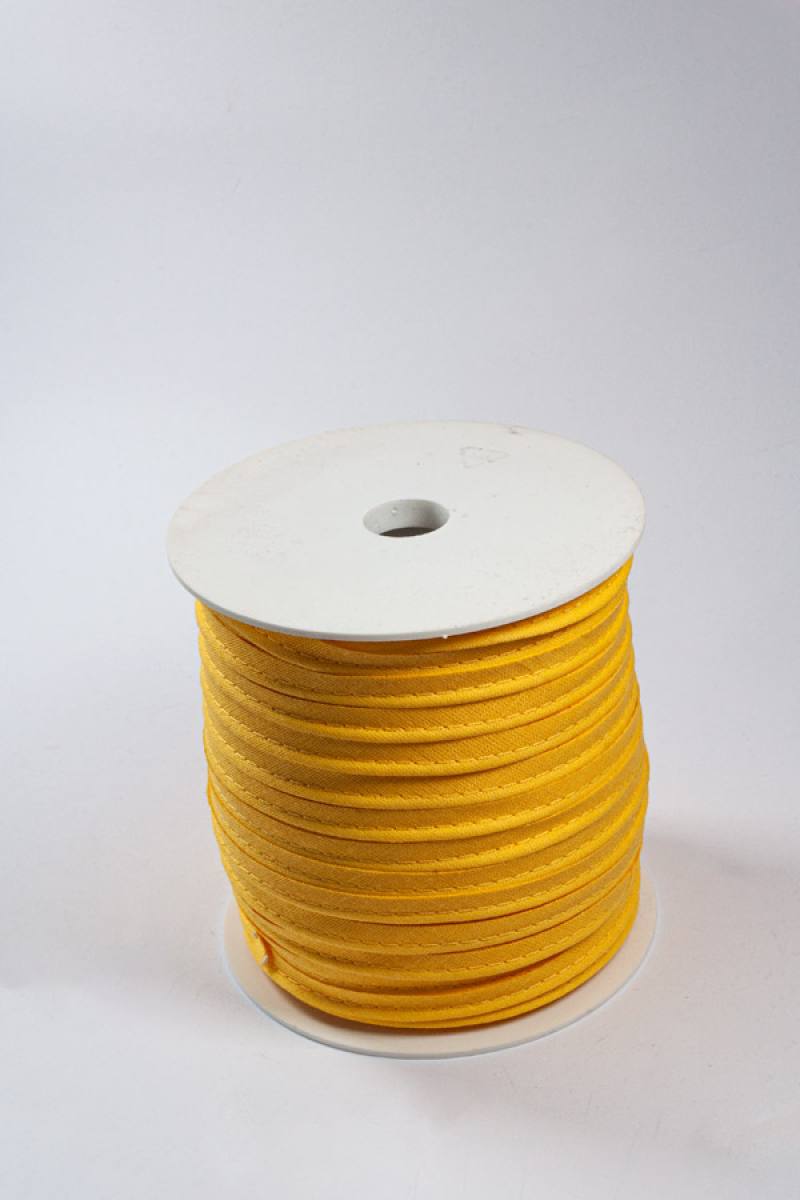 Aktion Paspel aus Baumwolle, 9mm, 100m Rolle - Gelb