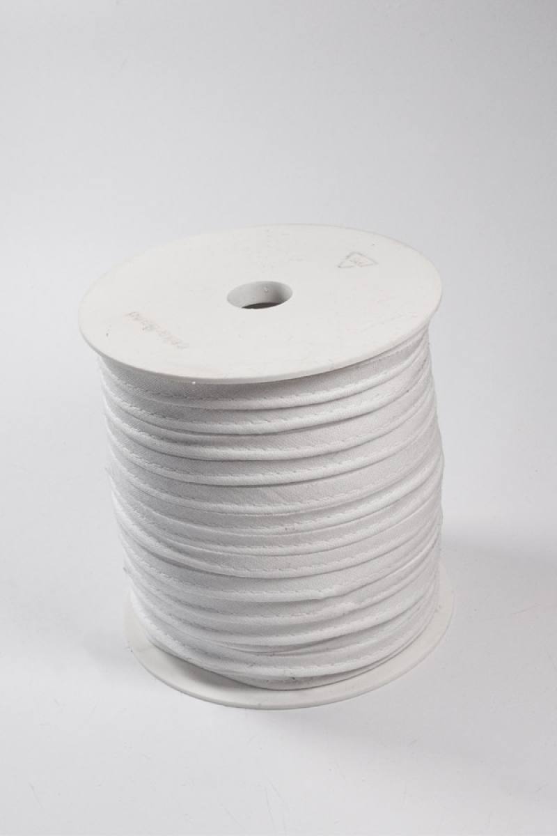 Aktion Paspel aus Baumwolle, 9mm, 100m Rolle - Weiss