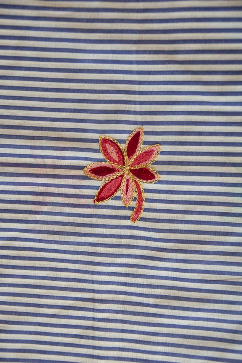 Blossom Stripes, 100% Baumwolle