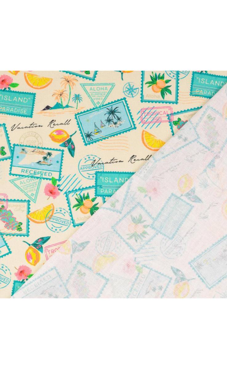 Briefmarke, 100% Baumwolle
