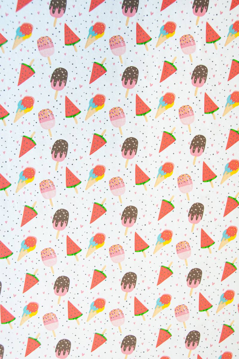 Jersey Baumwolle 'Ice Cream' - von Fräulein von Julie