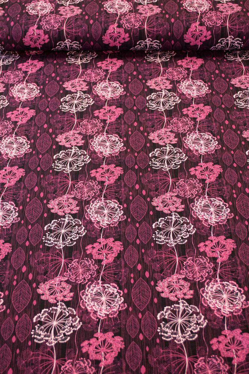 French Terry 'Zarte Blütenlinien' - von Fräulein von Julie