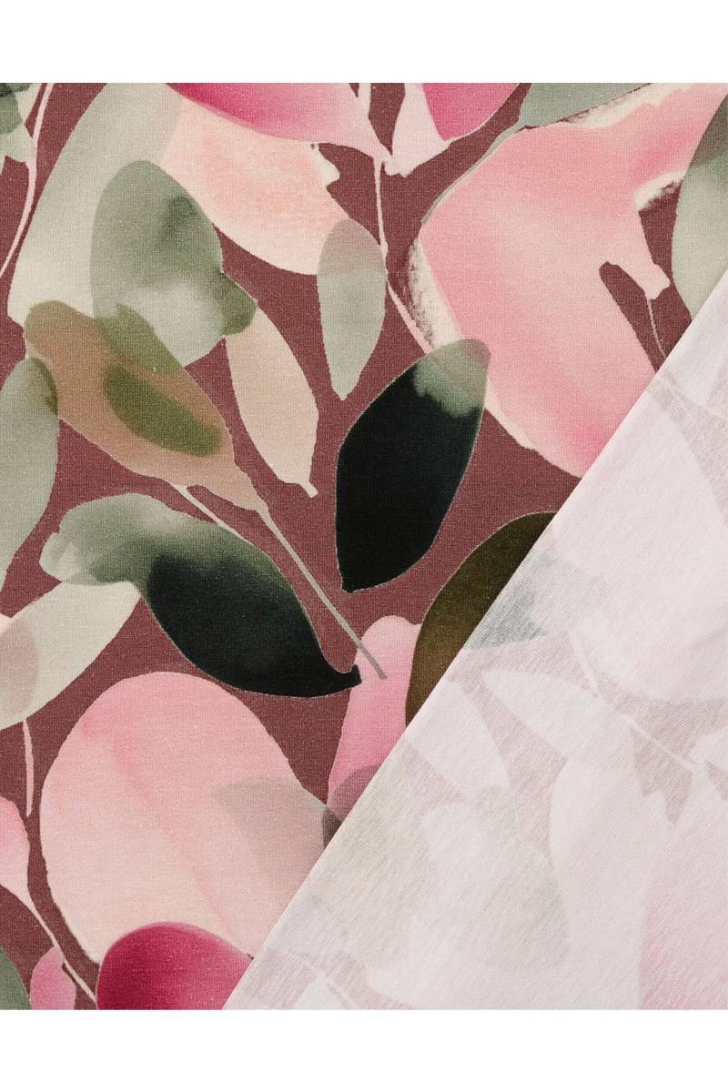 Jersey Baumwolle Altrosa Aquarell - 200 g/m2