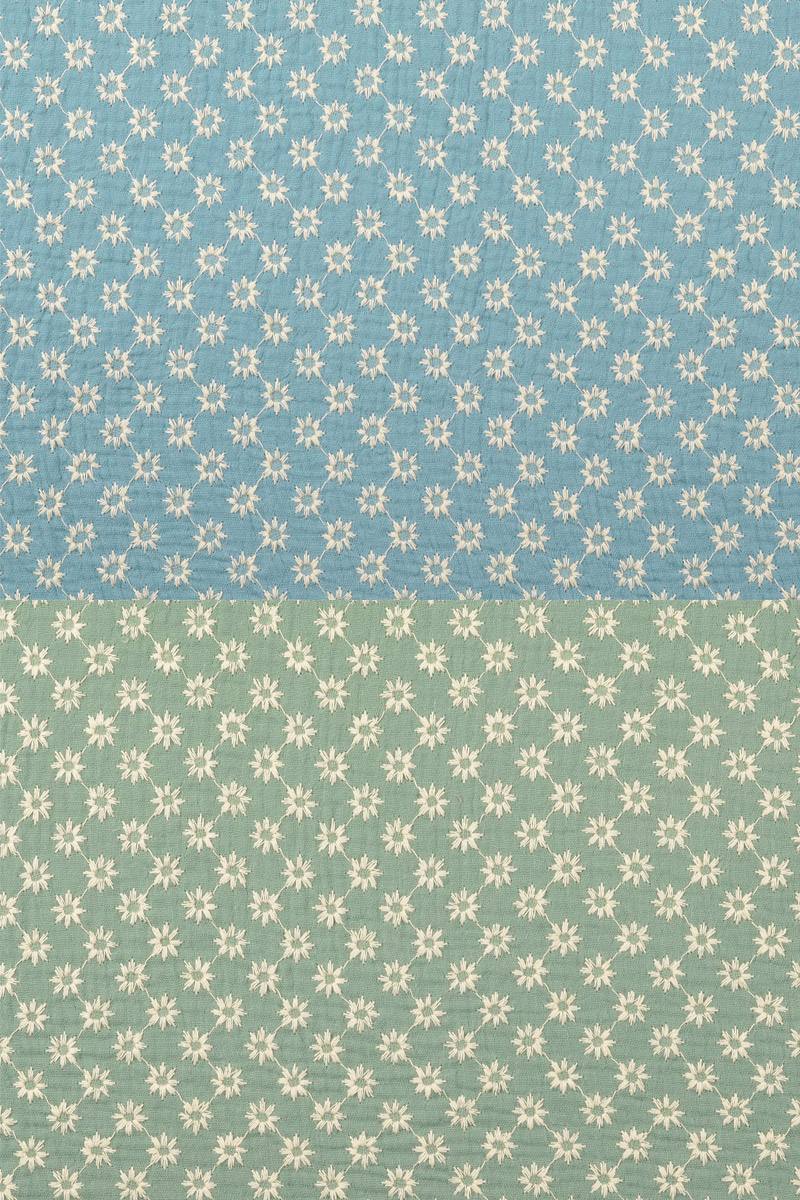 Musselin-Stoff 'Flower Embroidery' - 170 g/m2