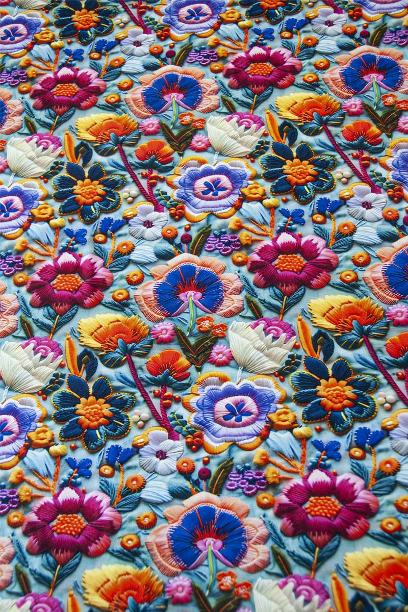 Jersey Viskose '3D Flowers' - 200 g/m2