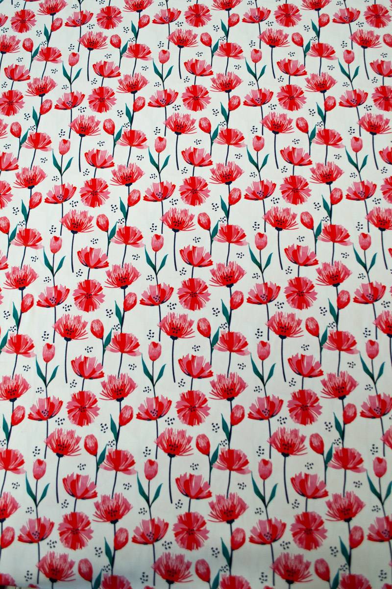 Jersey Baumwolle 'Blütenmeer' - von Fräulein von Julie