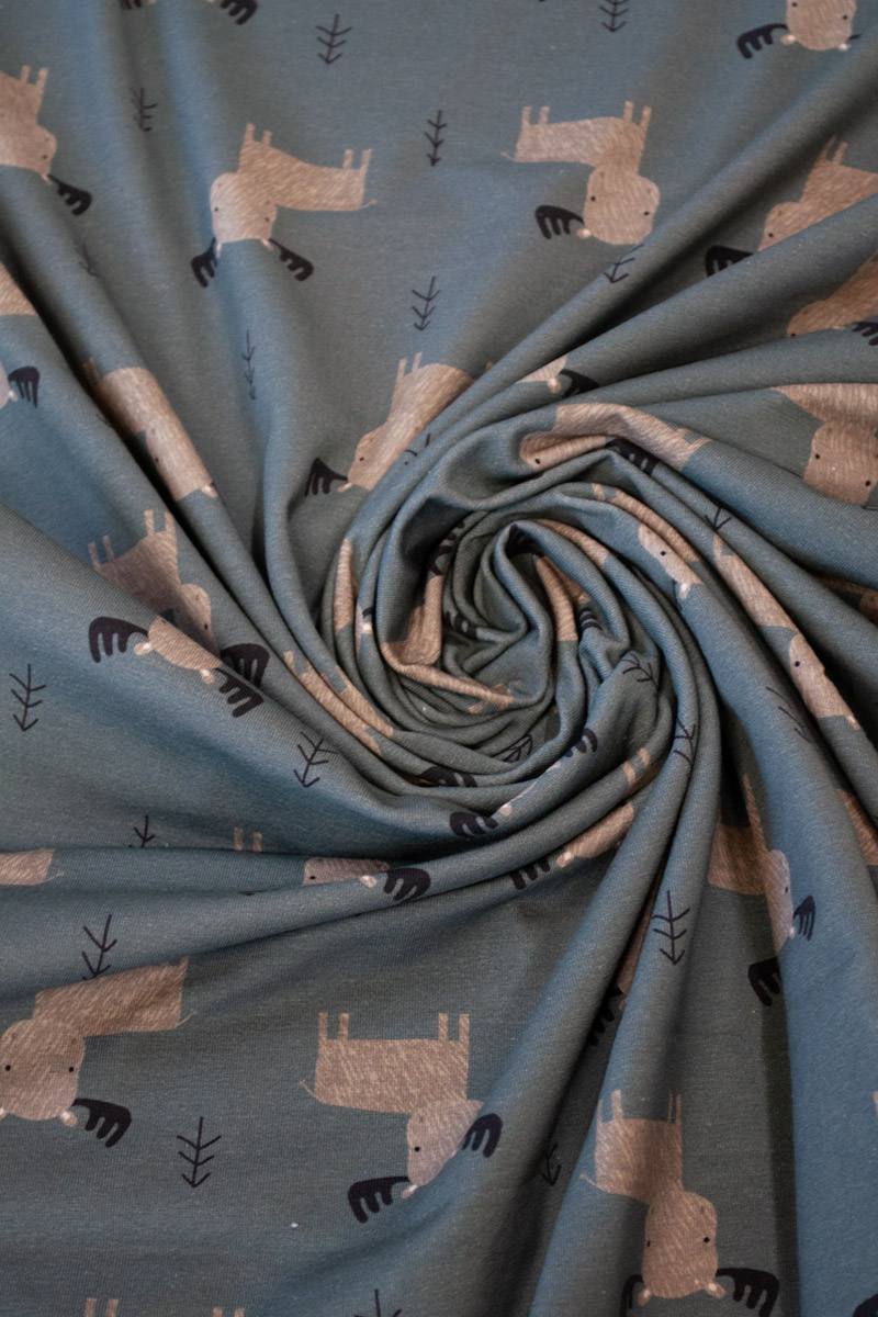 Jersey Baumwolle 'Elch' - von Fräulein von Julie