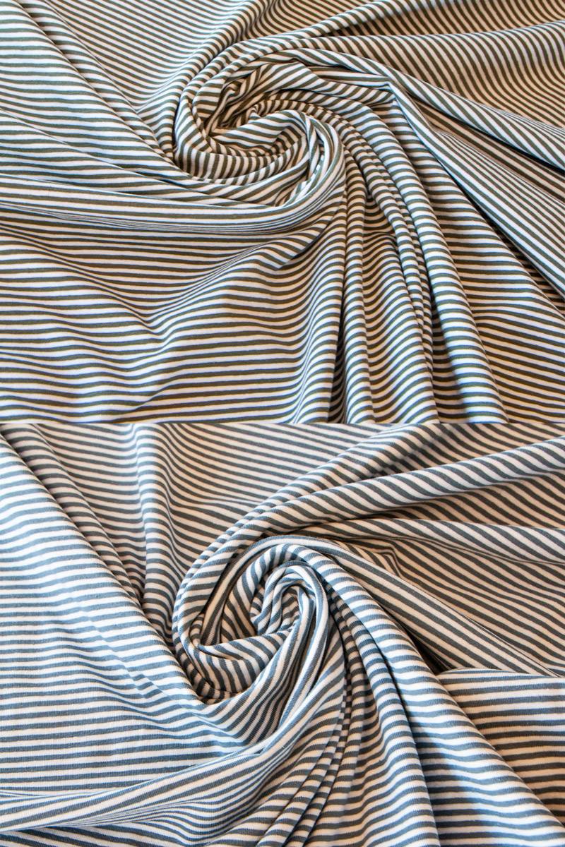 Jersey Baumwolle Streifen - 200 g/m2