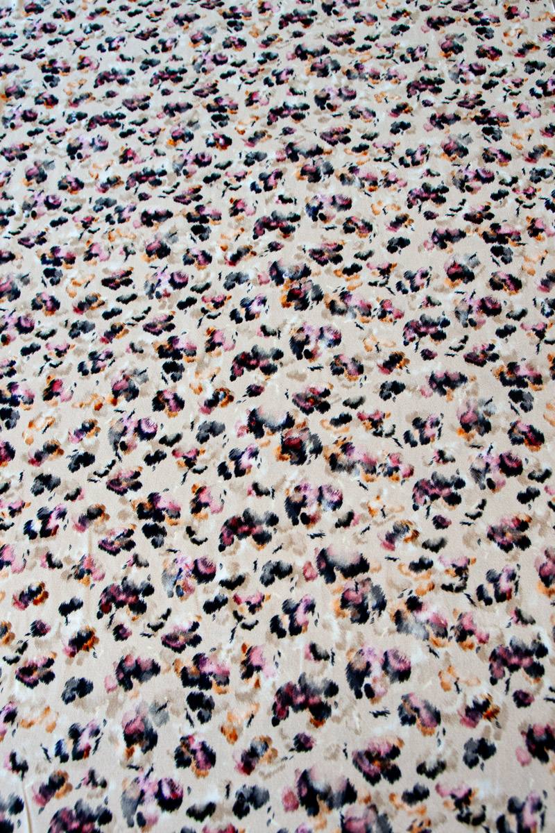 Jersey Viskose Leo-Blüten - 200 g/m2