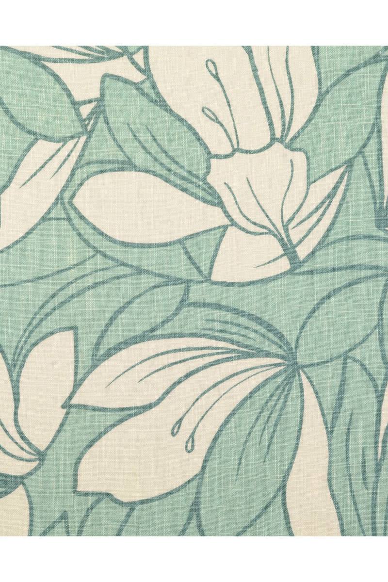 Leinen-Baumwollstoff 'Mint Leaves' - 240 g/m2