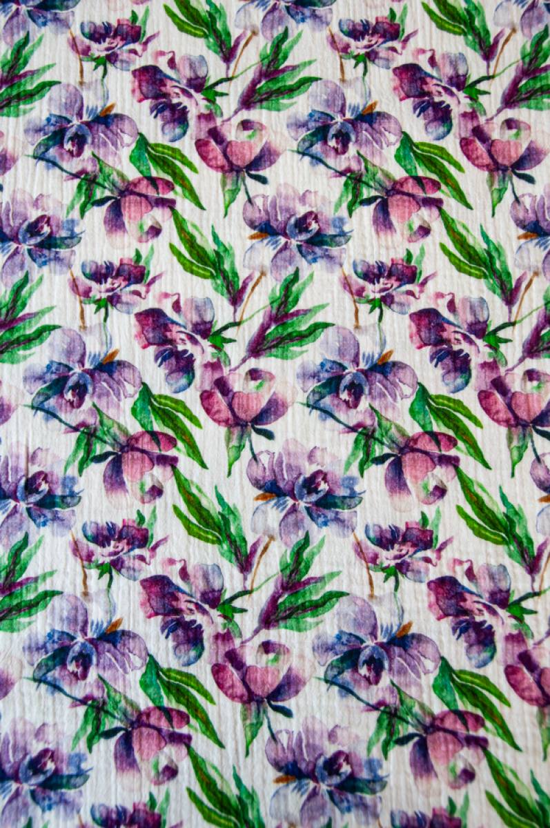 Musselinstoff 'Flora' - 130 g/m2