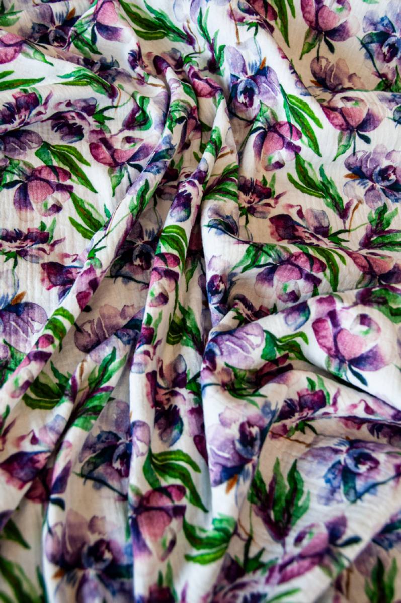 Musselinstoff 'Flora' - 130 g/m2