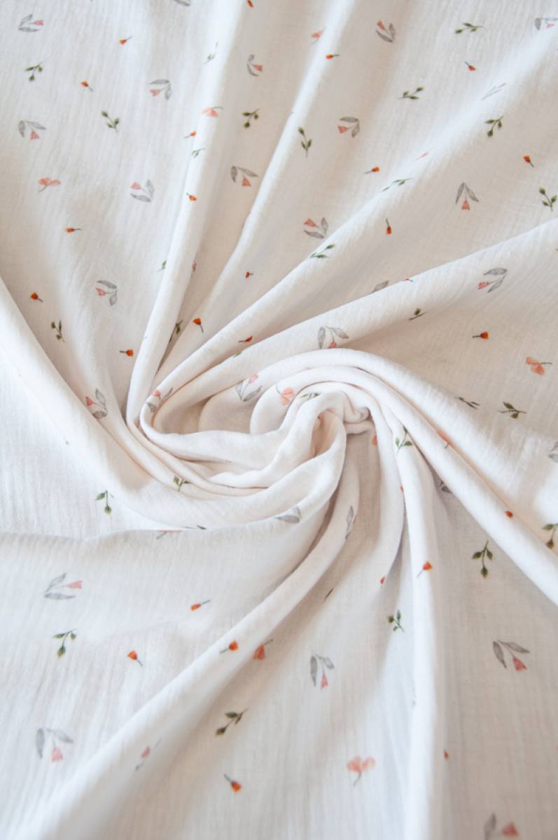 Musselinstoff 'Frühlingsbrise' - 130 g/m2