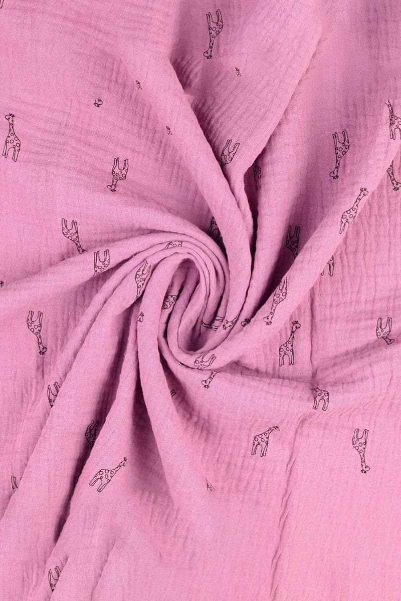 Musselinstoff 'Giraffe' - 125 g/m2
