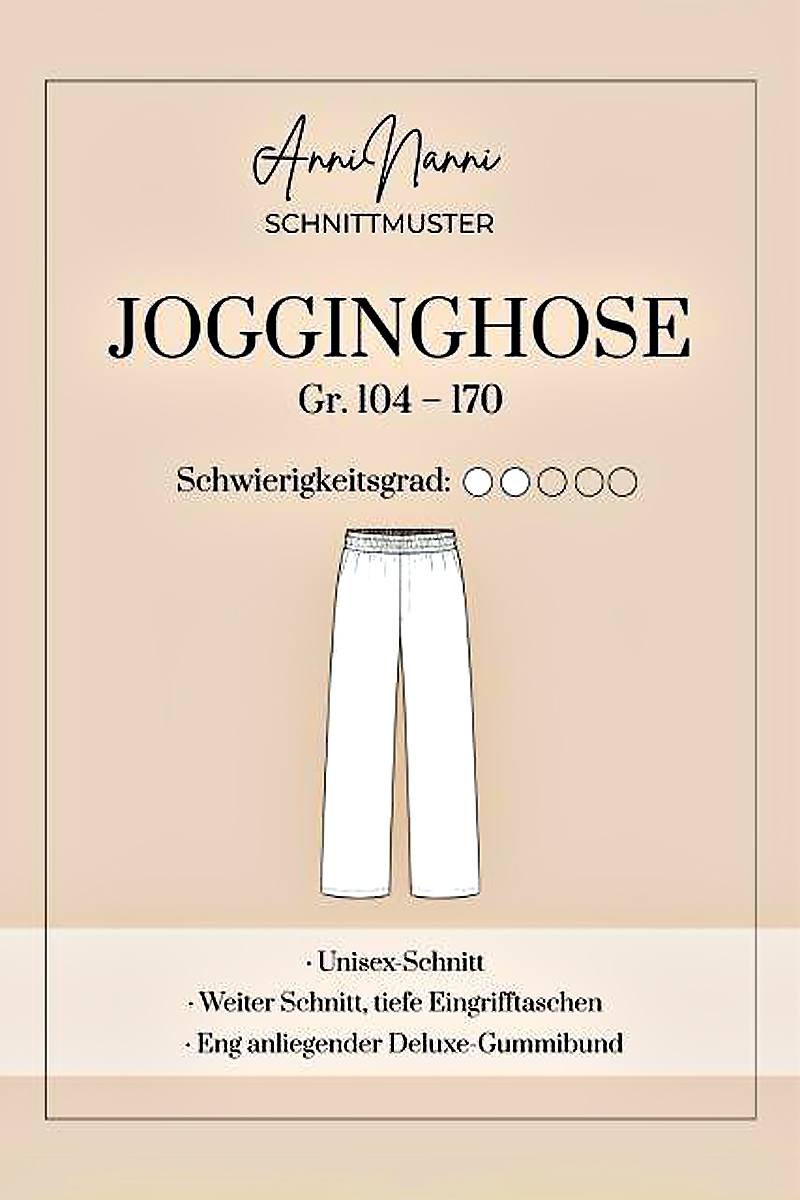 Papierschnittmuster Jogginghose - von AnniNanni