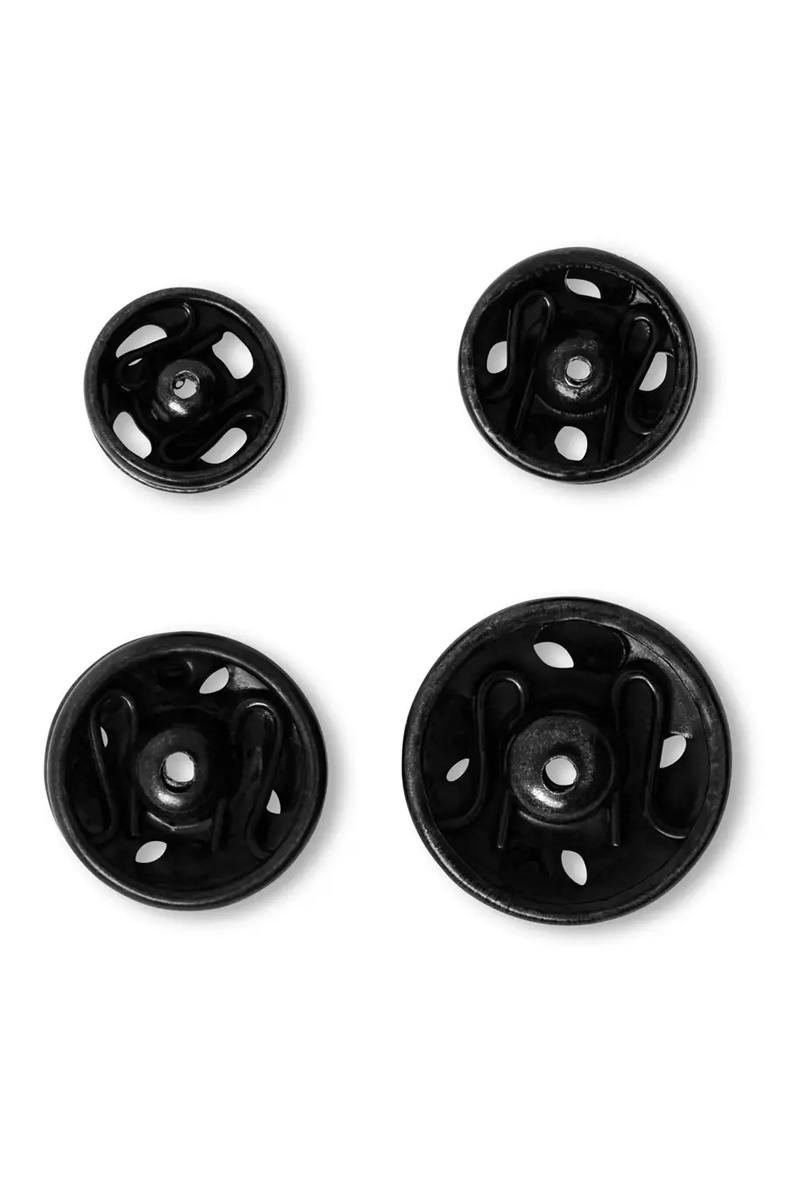 Prym 20 Annäh-Druckknöpfe, 6-11mm, schwarz