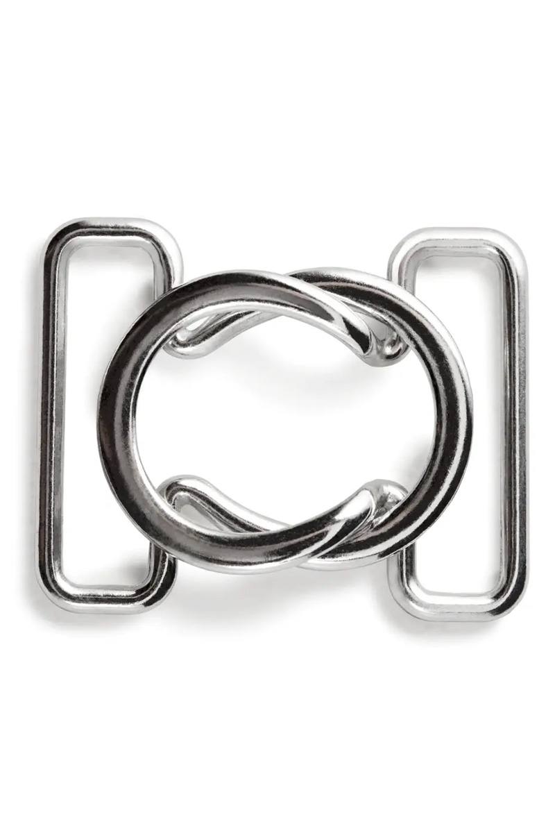 Prym Bikini- und Gürtelverschluss, 25mm, silberfarbig