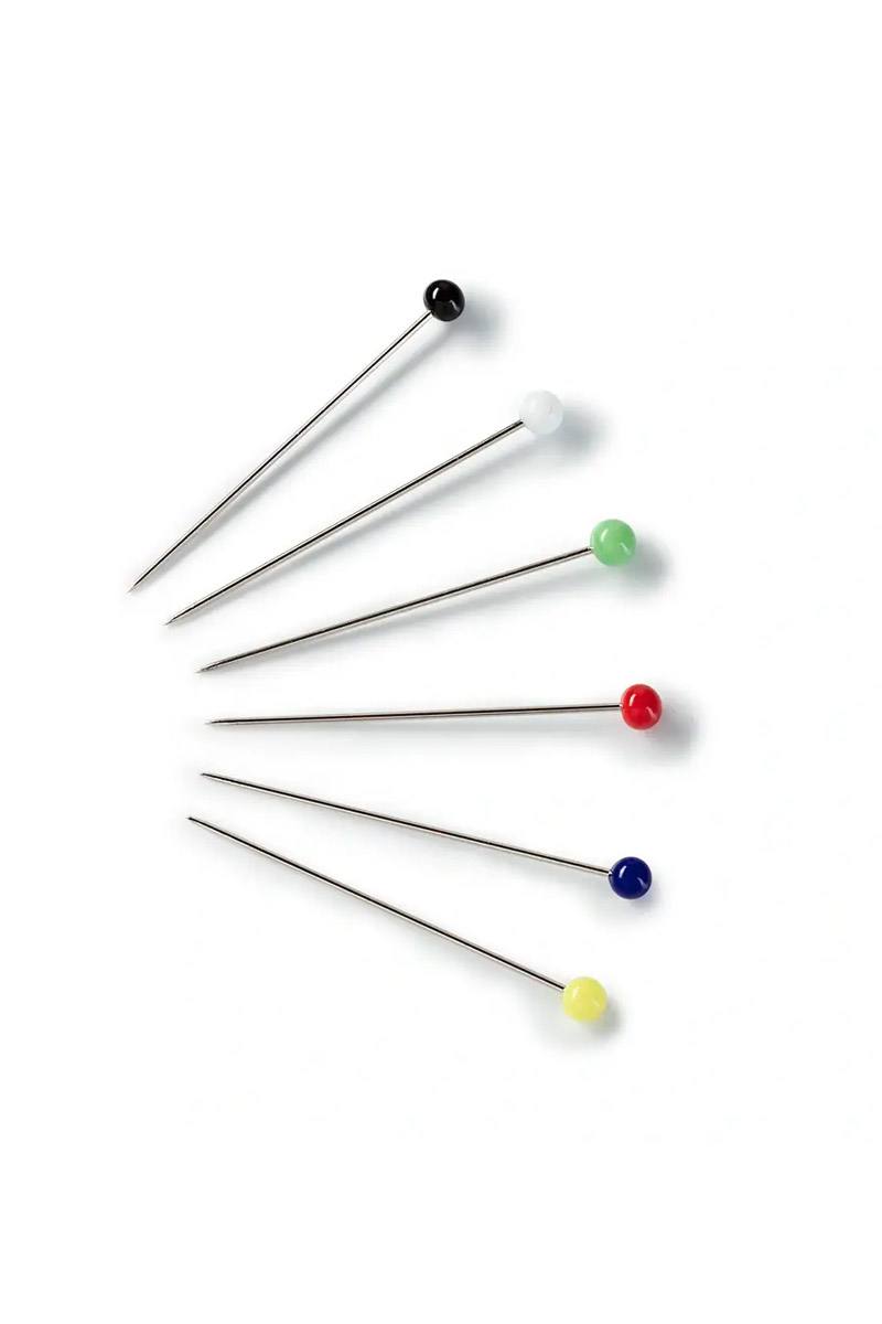 Prym Glaskopfnadeln, 48 x 0.8 mm, bunt, 30g