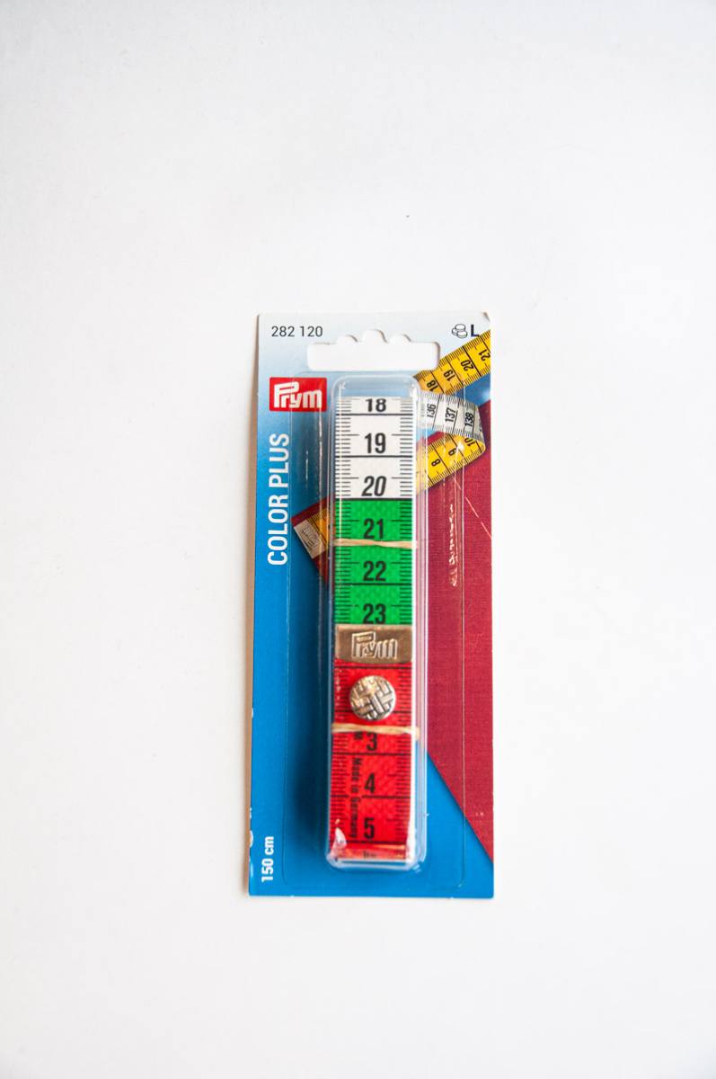 Prym Massband, Color, Plus mit Knopf
