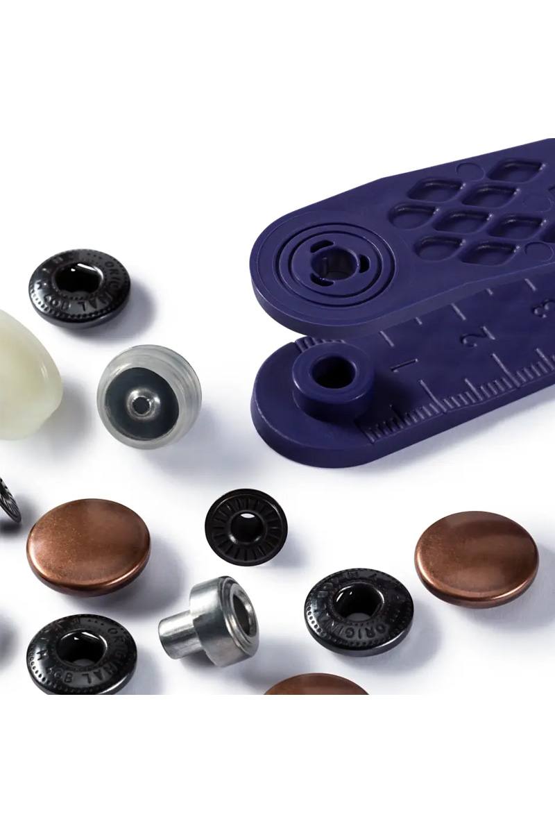 Prym Nähfrei-Druckknopf 'Anorak', 15mm, altkupfer