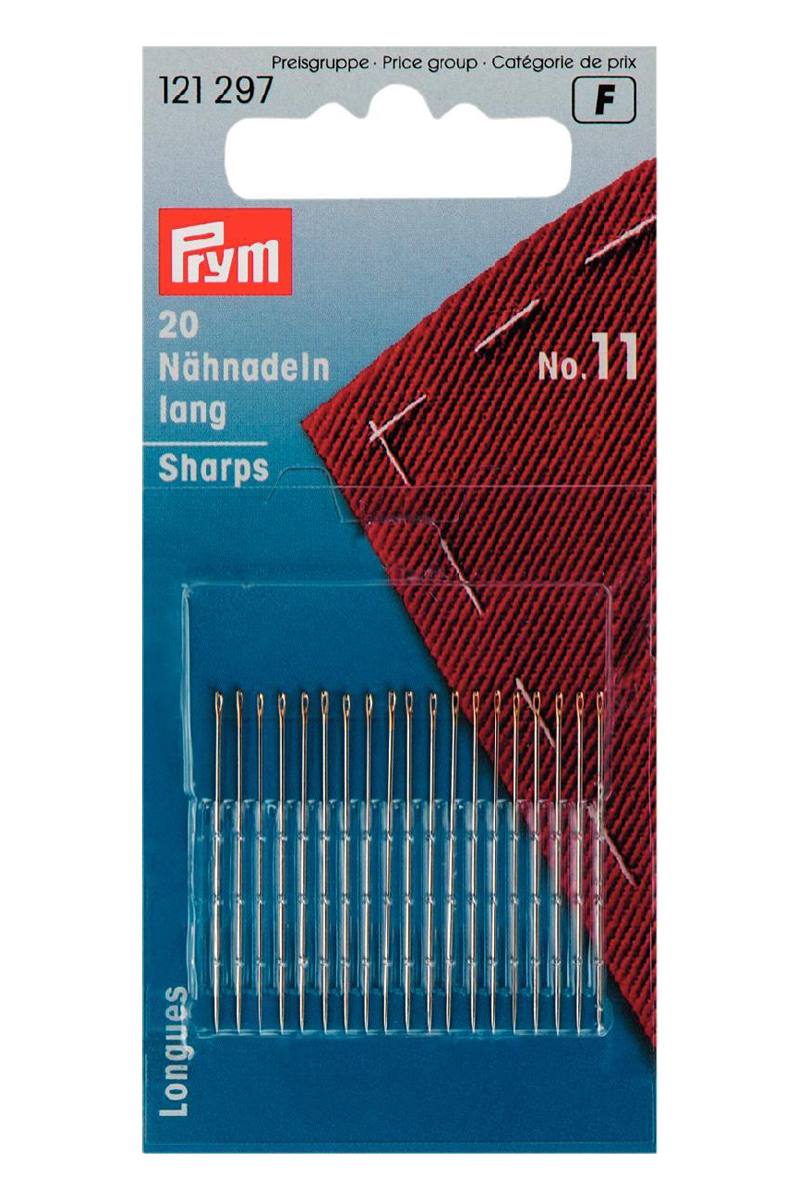 Prym Nähnadeln lang Nr. 11 0.50 x 32 mm, Stahl