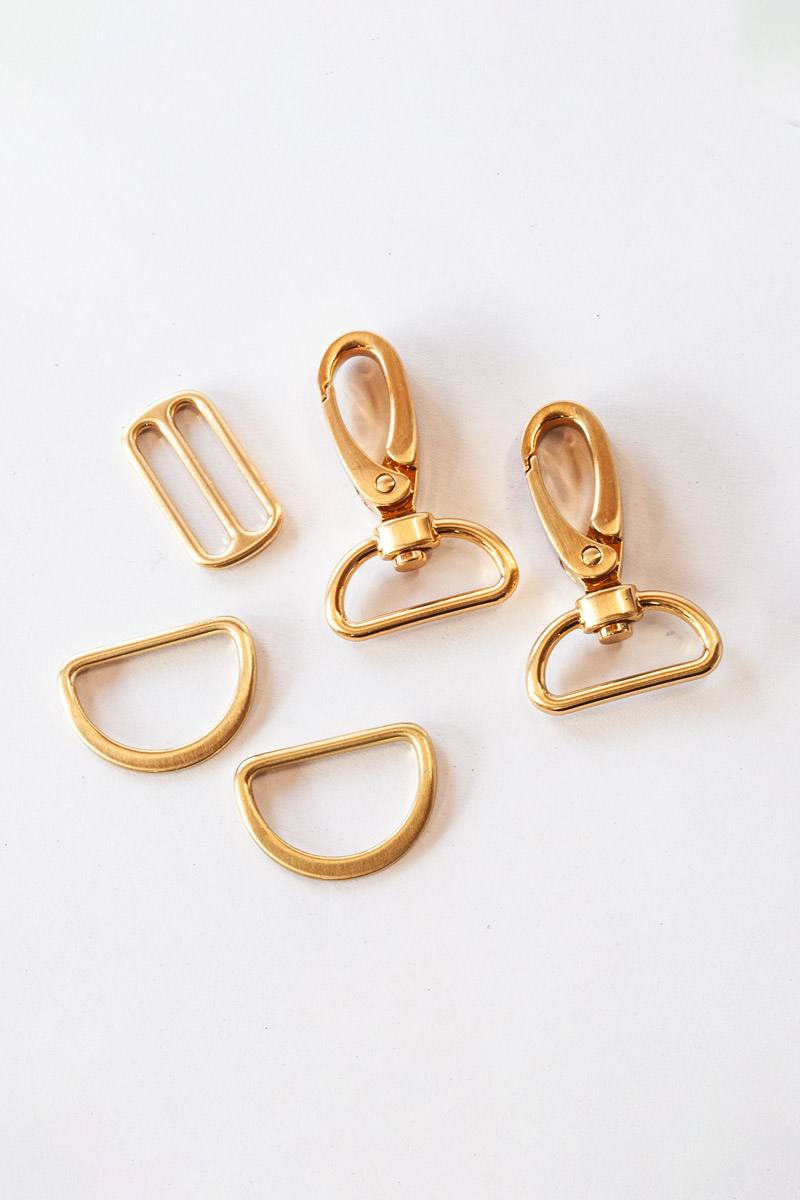 Schnallen-Set 25 mm – 5-teilig – Gold