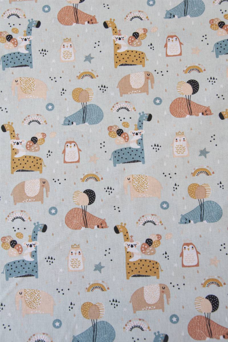 Sleepy Animals, 100% Baumwolle