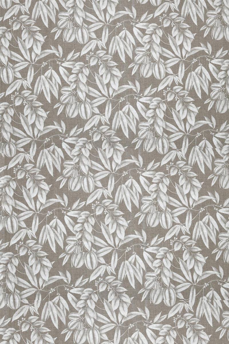 Taupe Leaves - 100% Baumwolle - Spezialangebot
